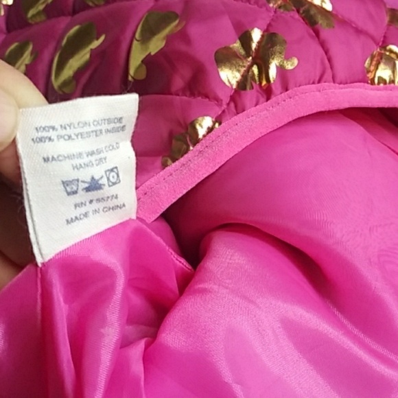 Simply Southern‎ tried & true pink/gold vest elephants print size Small pockets - Picture 7 of 9